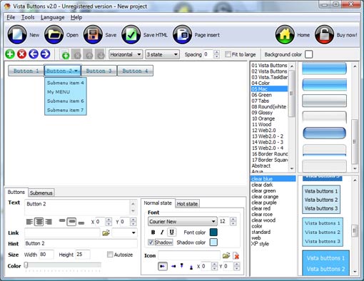Tree Menu Database ScreenShot